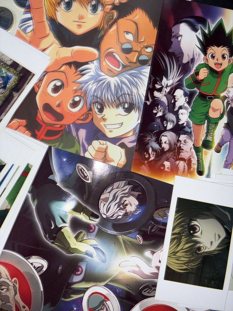 Hunter x Hunter Bundle Kit (Category: Raw Singles) located in Llanera. Submitted by sellerfanfic (Listing ID 1456549791, Image 1). Description: 3 posters 19 pcs rectangle photocard prints other 6 photo prints message for more photos and videos freebies included.