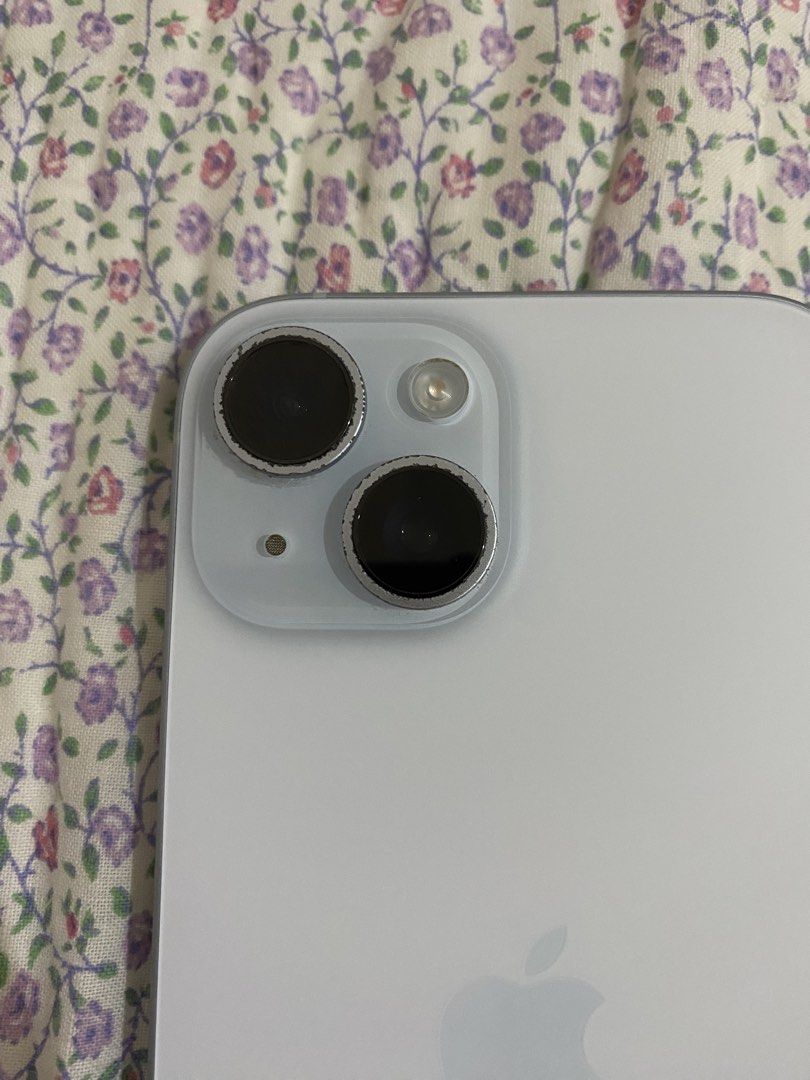 Iphone 15 Blue 256gb (Category: iPhone 15 Series) located in Paranaque City. Submitted by yasemv (Listing ID 1456499450, Image 3). Description: Open line - bought at Beyond the Box Never opened or repaired No issues Visible scratches on the screen and camera ring 82% batt health.