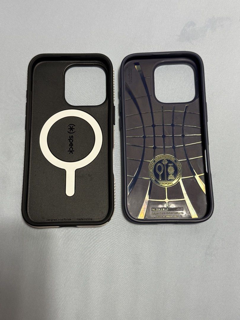 iPhone 16 Pro Cases (Spigen and Speck) (Category: Cases & Sleeves) located in Manila. Submitted by ipuppykeu (Listing ID 1456500574, Image 2). Description: buy 1, take 1! IPHONE 16 PRO CASES original casesno more proofs of purchase and boxes spigen liquid air case in navy speck candyshell grip magsafe in white/black.
