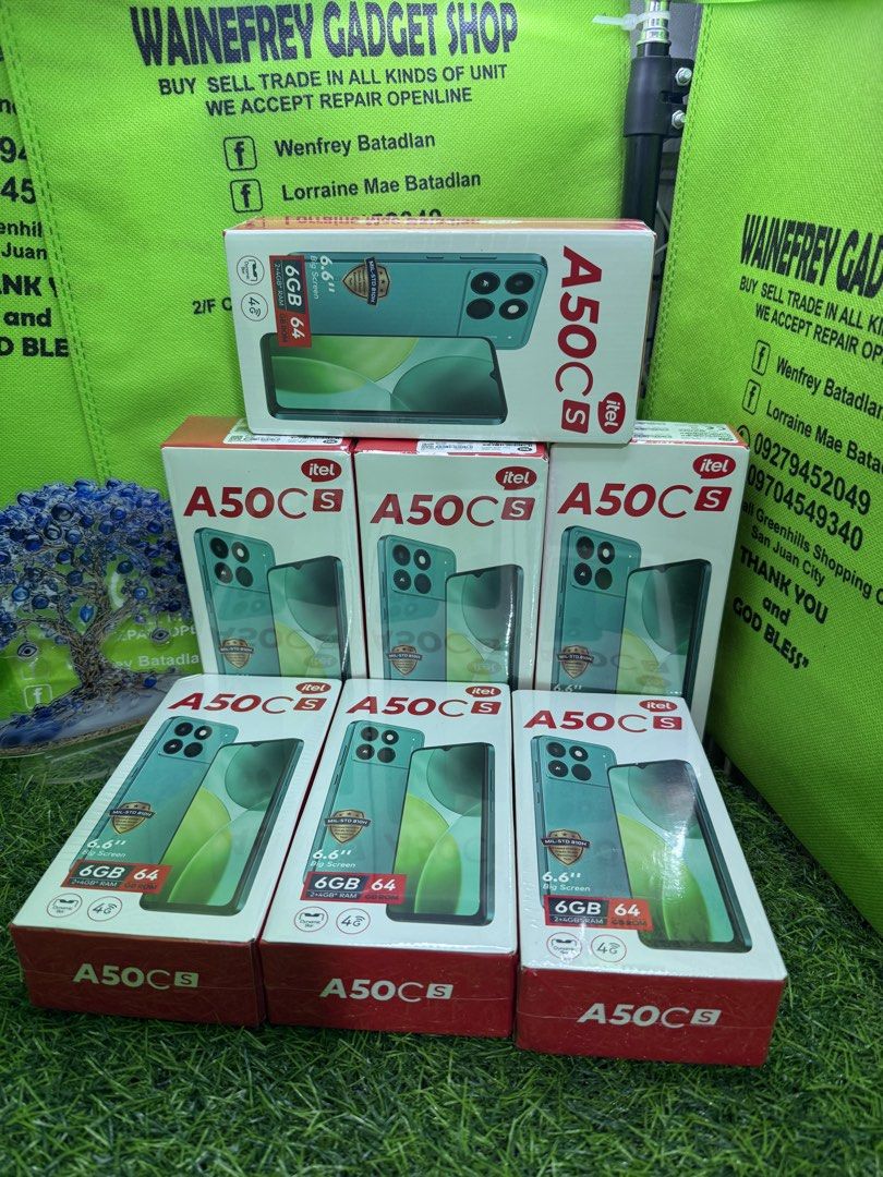 Itel (Category: Android Others) located in San Juan City. Submitted by wainefreygadgetshop (Listing ID 1456588727, Image 3). Description: Itel A50cs 6/64gb Quick Specs: ✅Display: 6.6-inch HD+ IPS LCD with Dynamic Bar ✅Processor: Unisoc T603 Octa-core ✅Memory & Storage: 6GB RAM (2GB physical + 4GB extended) and 64GB ROM ✅OS: Android 14 (Go Edition) ✅Cameras: 8MP rear camera and 5MP front camera ✅Battery: 4,000mAh capacity with Type-C charging ✅Sec
