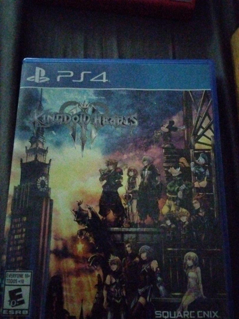 Kingdom Hearts III PS4 Game (Category: PlayStation) located in Manila. Submitted by medkitdude03474 (Listing ID 1456471339, Image 1). Description: - Kingdom Hearts III for PlayStation 4 - Disc and case included - Embark on a grand adventure with beloved Disney characters - VERY GOOD CONDITION - Team up with Disney legends to battle against the forces of darkness - Enjoyable for players of all ages NEGOTIABLE.