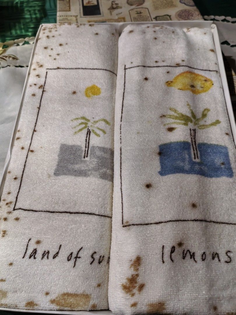 Kitchen Towel 2pcs. L28" W16" (Category: Towels, Napkins & Holders) located in Manila. Submitted by luckycharm_215 (Listing ID 1456545239, Image 1). Description: With washable storage marks.