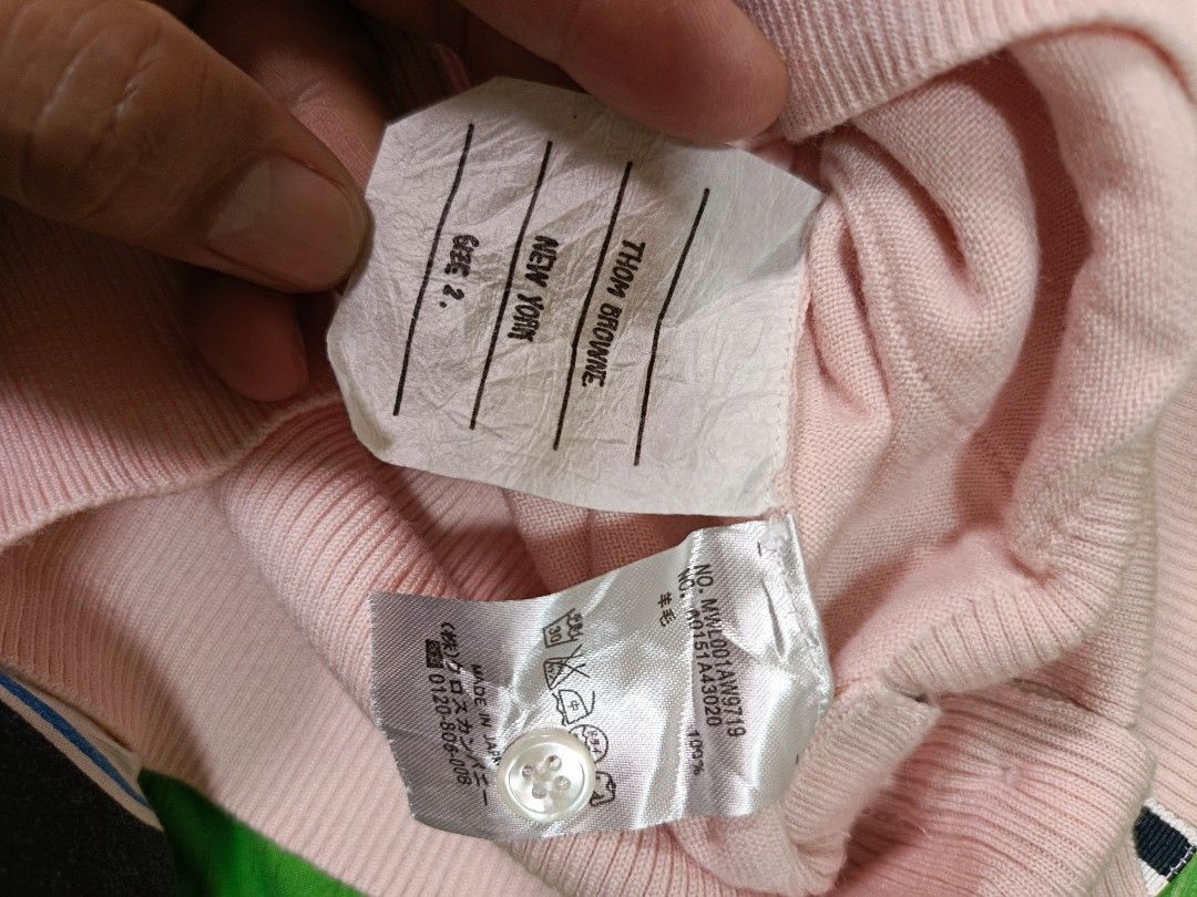 Knitted Thom Brown/cardigan/authentic (Category: Luxury Apparel) located in Angeles City. Submitted by al.quilala03 (Listing ID 1456518310, Image 3). Description: L- 22 inch W- 16 1/2 stretch garments/ excellent condi size 2 / for women pre own authentic/Legit.