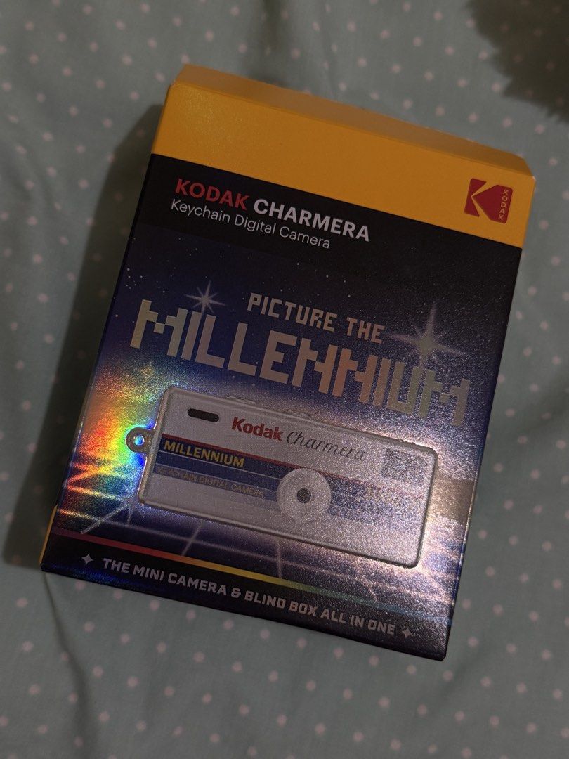 Kodak Charmera Keychain Digital Camera - Picture the Millennium (Category: Cameras) located in Quezon City. Submitted by StylePoise (Listing ID 1456565921, Image 1). Description: - Kodak Charmera keychain digital camera - Part of the exclusive Millennium Collection - Includes original packaging - Comes with USB cable and keychain strap - Compact and highly portable design - Ideal for novelty use or collectors.