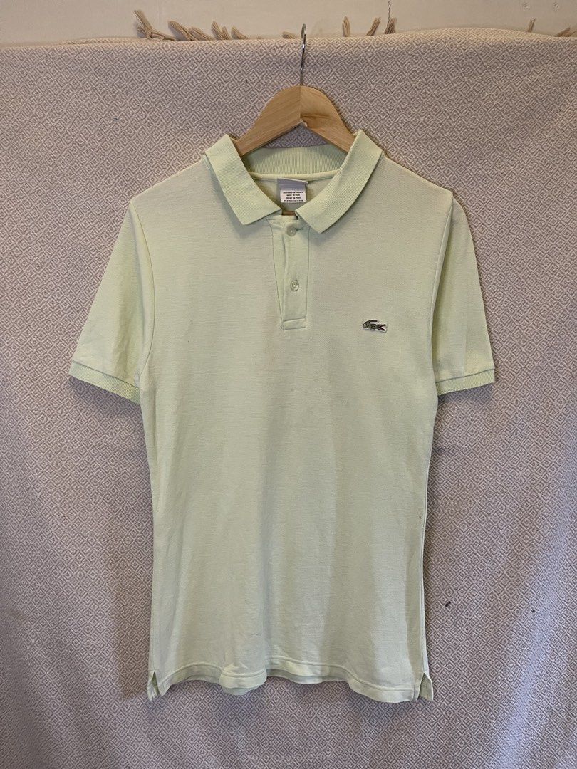Lacoste polo shirt (Category: Tshirts & Polo Shirts ) located in Manila. Submitted by hypestock_mnl (Listing ID 1456455096, Image 1). Description: Need repair on side.