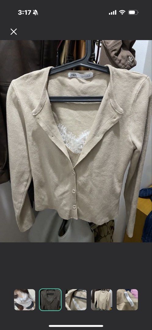 LOOKING FOR: ZARA CARDIGAN with inner lace (Category: Coats, Jackets and Outerwear) located in Mandaluyong City. Submitted by whitemoveout (Listing ID 1456495085, Image 1). Description: LOOKING FOR.