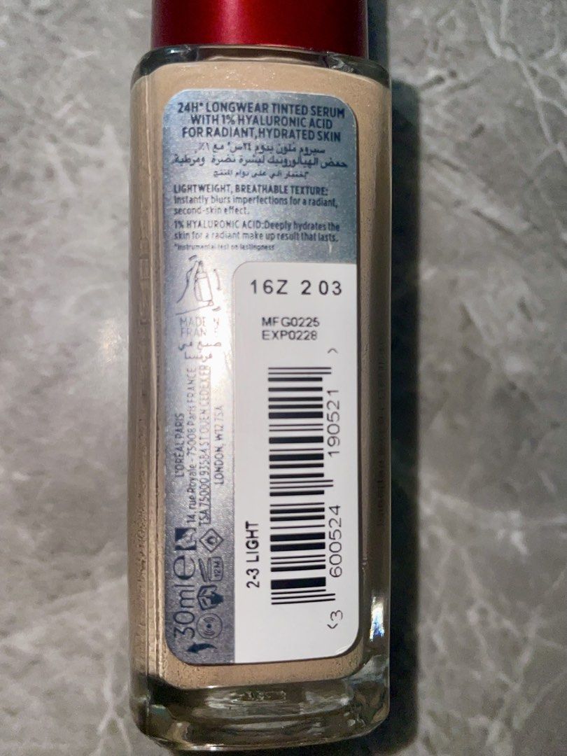 Loreal Tinted Serum 30ml Used Once (Category: Makeup) located in Rizal. Submitted by massivedecluttering (Listing ID 1456508656, Image 2). Description: .