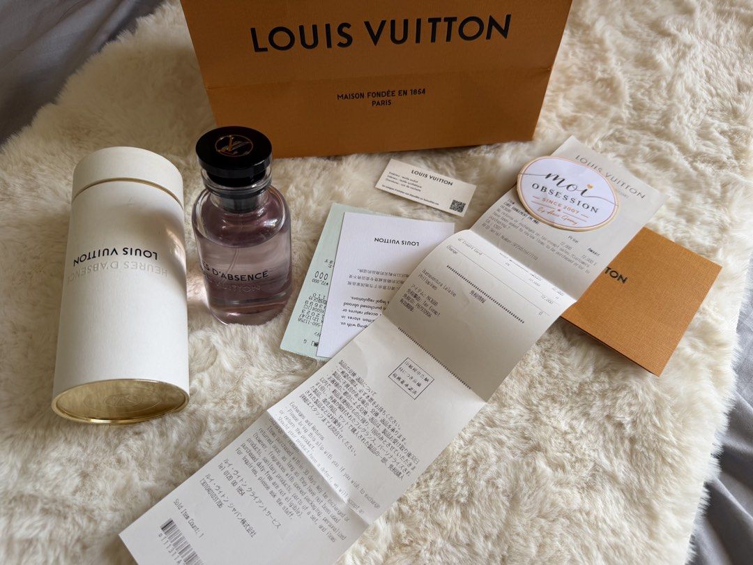 LOUIS VUITTON HEURES D’ABSENCE (Category: Luxury Accessories) located in Cagayan de Oro. Submitted by moiobsession (Listing ID 1456547207, Image 3). Description: LOUIS VUITTON HEURES D’ABSENCE ✨ amoy mayaman na fresh!!!! my favorite. 😍😍😍 Complete with box & O. R Unit bawas lang — still in very good condition. ₱16,900 only for credit card payment www.moiobsession.com .
