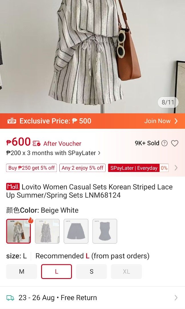 Lovito Coordinates Set (Category: Sets or Coordinates) located in Quezon City. Submitted by arydeclutters (Listing ID 1456470570, Image 3). Description: RFS: too big on me LAST PRICE POSTED!! QC area MOP: GCash, Maya, GoTyme MOD: JNT, Lalamove, LBC ONLY SF shouldered by buyer.