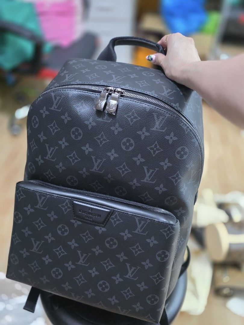 LV Monogram Eclipse Backpack (Category: Luxury Bags & Wallets) located in Antipolo. Submitted by aaliyahs.closet2 (Listing ID 1456462231, Image 2). Description: Strictly 2days Reservation Only. Location: Antipolo, City Shipment via: Lalamove LBC Cash on delivery J&T Meet- ups is available for higher amount only. Disclaimer: I am not affliated with any of the brands featured in this account. Copyrights and registered trademarks are reserved to the