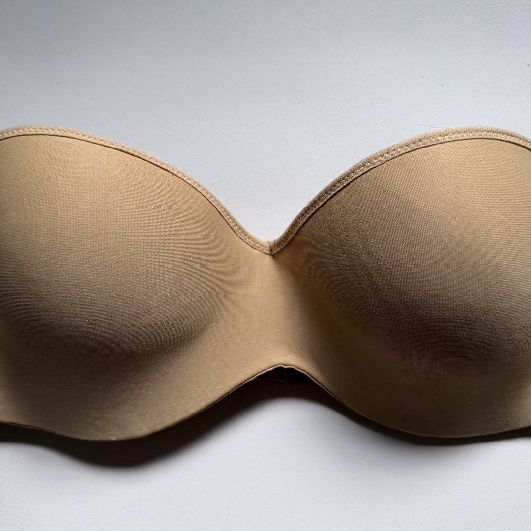 MAIDENFORM Self Expressions Stay Put Strapless Bra [34C] (Category: Undergarments & Loungewear) located in Malabon City. Submitted by k_intimates (Listing ID 1456520884, Image 3). Description: Details: • Size 34C / wired / regular padding • No issues (no straps included) • Superb quality! 🤞 •Maidenform Self Expressions Stay Put Strapless Bra in color beige. 🔴 Serious inquiries only. Reasonable offers considered..