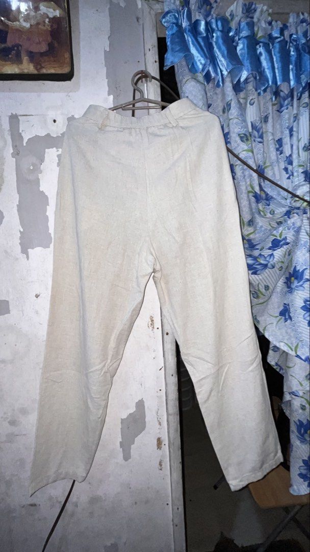 Marks & Spencer Linen Blend Pants - Beige (Category: Other Bottoms) located in Balanga. Submitted by decluttermaster.12 (Listing ID 1456505697, Image 2). Description: ✅rfs: decluttering personal preloved clothes ✅ mode of payment: bank transfer (BDO, MariBank) ✅ payment first before ship out, via jnt Note: Minor marks present but barely noticeable.