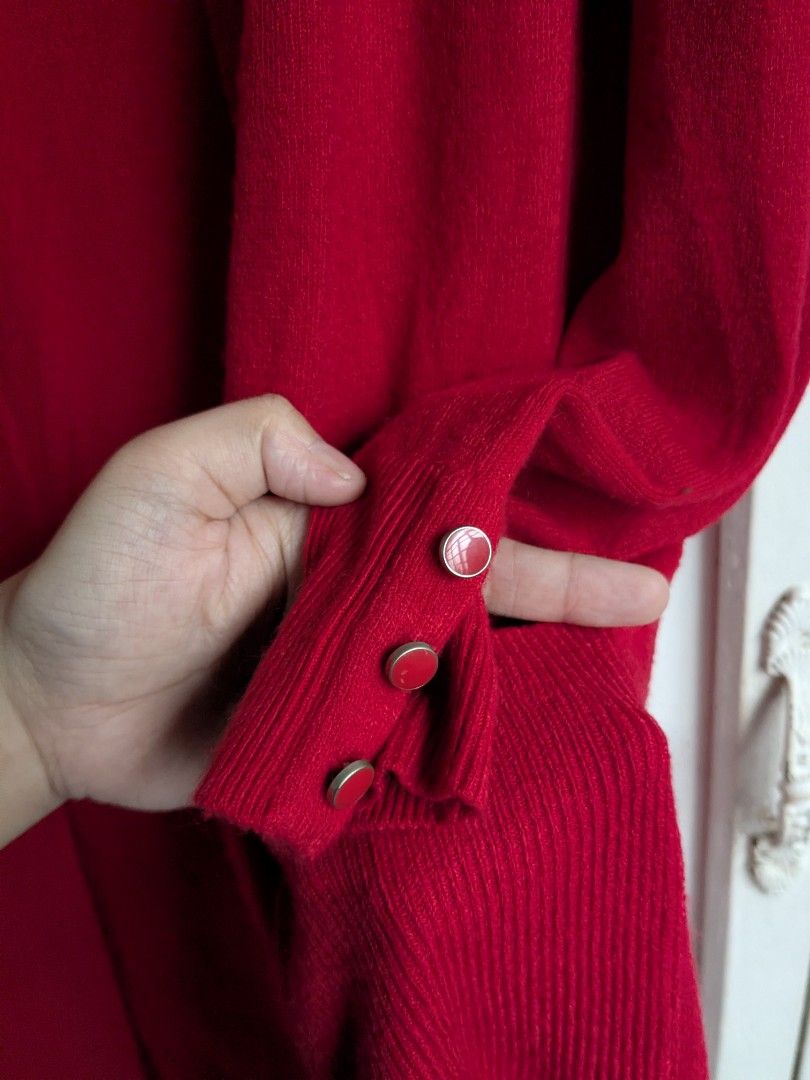Marks & Spencer Red Cardigan (Category: Coats, Jackets and Outerwear) located in Quezon City. Submitted by nnncorner (Listing ID 1456516701, Image 2). Description: Marks & Spencers Collection Red Cardigan 100% Original No lints nor flaws perfect for for medium to large extra button still intact on tag 48$ USD po yan, my brother works in US and bought po yan doon super pretty pa nito (I have a lots of red outfit/jacket, I'm disposing some na) sell