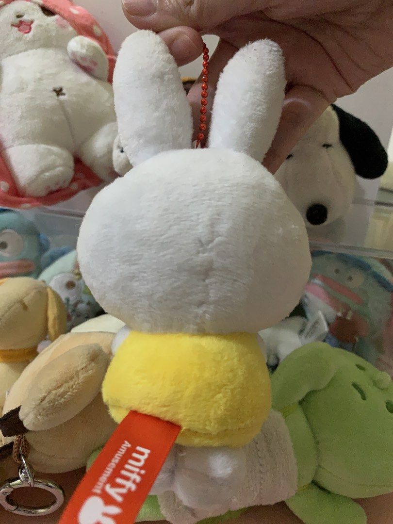 Miffy Plush Charm Keychain (Category: Plushies & Soft Toys) located in Valenzuela. Submitted by heypapermoon (Listing ID 1456441135, Image 3). Description: Miffy Mascot Plush Charm Keychain - Amuse Taito - With etiketa - With minimal stain (see last photo) Preloved item Manage your expectation RFS: declutter Message me here for any question regarding the item Location: Valenzuela City MOD: J&T SF: Luzon (50), Visayas & Mindanao (80) .