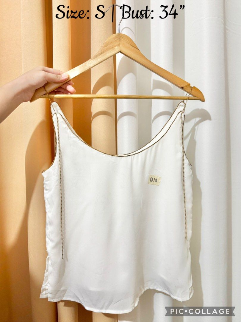 Minimalist White Camisole (Category: Others Tops) located in Quezon City. Submitted by everydayessentialsstudio (Listing ID 1456502021, Image 1). Description: A simple white camisole that pairs effortlessly under cardigans, blazers, or worn alone on warm days. 📌 Features • Sleeveless • Lightweight fabric • Relaxed fit • Everyday essential #EverydayEssentialsStudio #WhiteCami #BasicTop #MinimalWardrobe #PrelovedPH #CapsuleCloset.