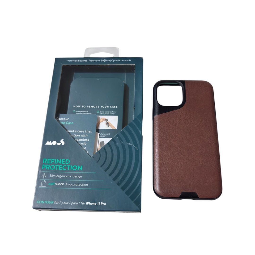 Mous Contour Case for Iphone 11 Pro (Category: Cases & Sleeves) located in Paranaque City. Submitted by dalle_closet (Listing ID 1456445856, Image 1). Description: for iphone 11 pro brandnew ito may scratch lang siya sa leather see all pics.
