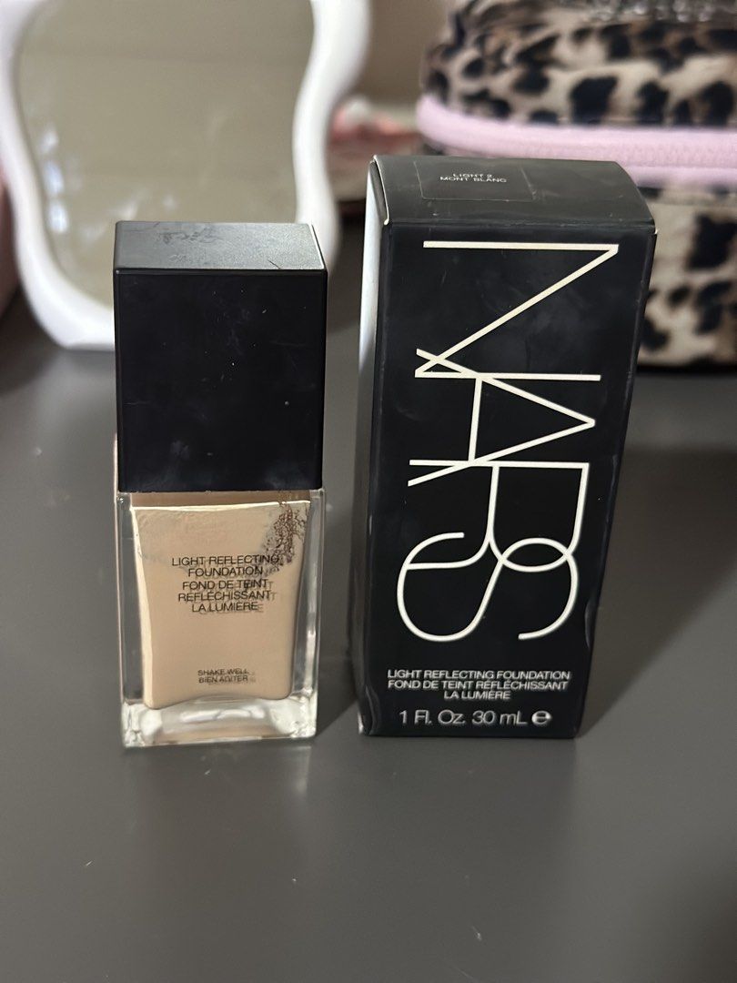 NARS Light Reflecting Foundation Mont Blanc (Category: Makeup) located in Manila. Submitted by tashie.declut (Listing ID 1456502157, Image 3). Description: - NARS Light Reflecting Foundation - Shade: Mont Blanc (L2) - 45% left - Size: 30ml (Full Size) - Includes original box - Creates a natural, radiant finish RFS: decluttering.