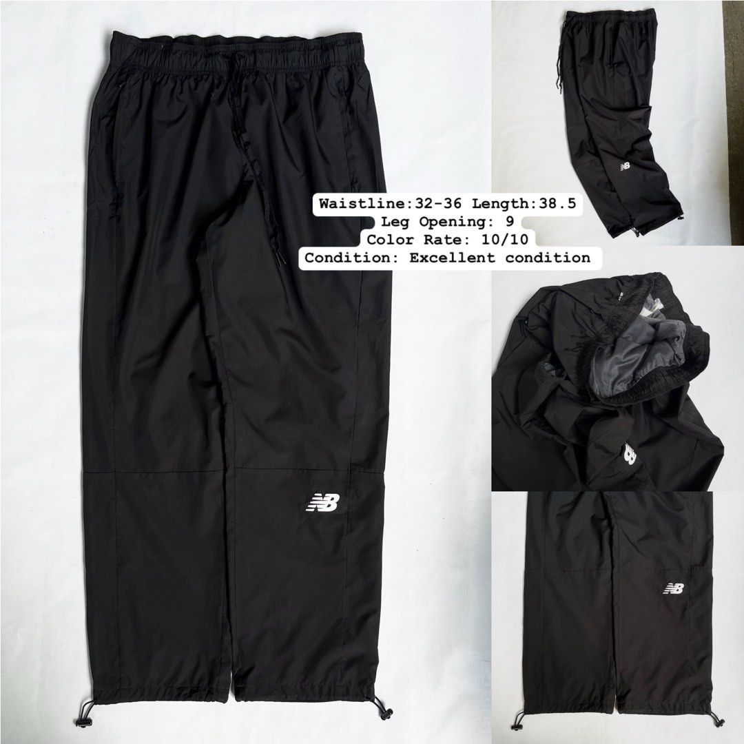 New Balance Black Track Pants (Category: Joggers) located in Mandaue City. Submitted by chinsyap_03 (Listing ID 1456501936, Image 1). Description: - Black New Balance track pants - Elastic waistband with drawstring - Adjustable drawstring at leg opening - Two side pockets - Perfect for workouts or casual wear.