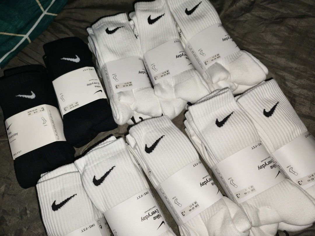 Nike crew socks (Category: Socks) located in Manila. Submitted by blackout. (Listing ID 1456520015, Image 1). Description: Nike socks double swoosh original 550 pesos only per bundle ( 3 pairs ) taguig location Dm me for more info.