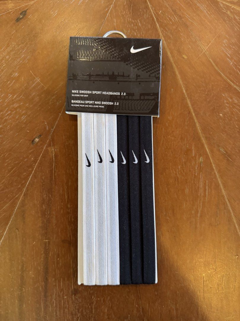 Nike Swoosh Sport Headbands 2.0 (Category: Caps & Hats) located in Quezon City. Submitted by baroqueboy (Listing ID 1456577074, Image 1). Description: Nike Headbands 6 pc pack Silicone inner lining for grip Brand new.