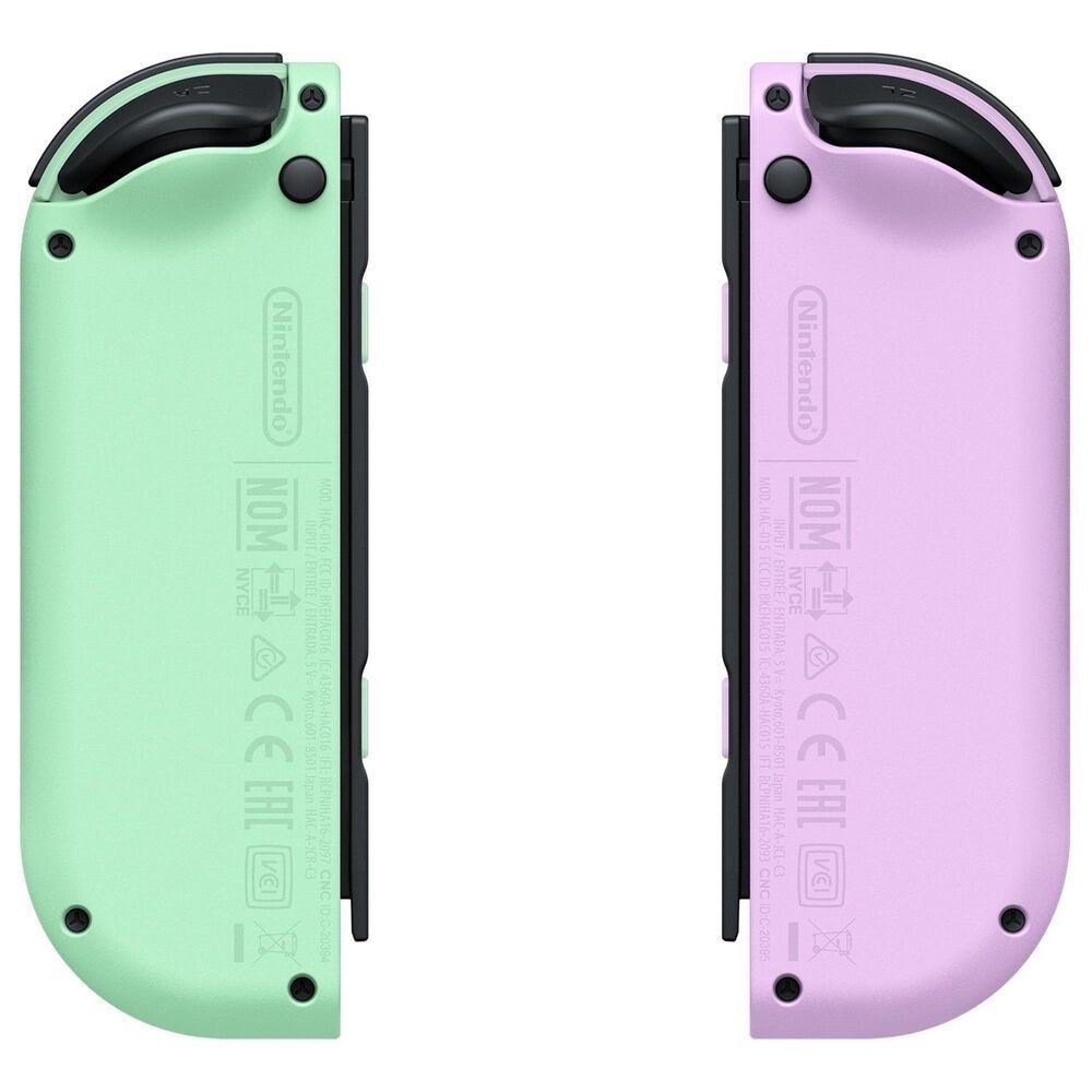 nintendo switch oled joycons (green + purple) (Category: Nintendo) located in Cebu City. Submitted by kissnkie (Listing ID 1456565216, Image 3). Description: switch oled joycons sold my switch already with free clear case & original switch grip slightly nego for sure buyers but no to lowballers.