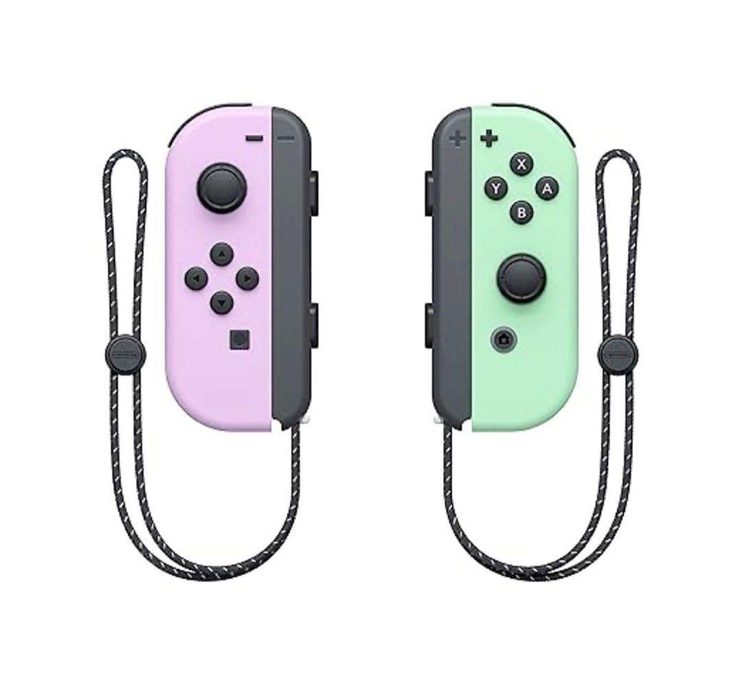 nintendo switch oled joycons (green + purple) (Category: Nintendo) located in Cebu City. Submitted by kissnkie (Listing ID 1456565216, Image 2). Description: switch oled joycons sold my switch already with free clear case & original switch grip slightly nego for sure buyers but no to lowballers.