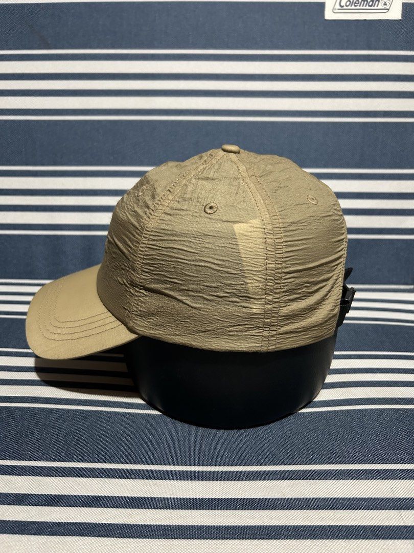 Old Navy Baseball Cap Lightweight Beige Crinkled Nylon Strapback (Category: Caps & Hats) located in Maasin. Submitted by throwingreverse (Listing ID 1456546974, Image 2). Description: Size: One Size Material: 100% nylon shell Issue: None Color rate: 10/10 MOP: Gcash Location: SOUTHERN LEYTE.