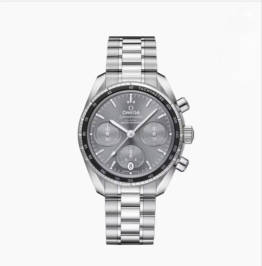 Omega Speedmaster 38 Co-Axial 2025 (Category: Luxury Watches) located in Marikina City. Submitted by papichulongs_closet (Listing ID 1456468506, Image 2). Description: STEAL DEAL‼️ *Rare sun-brushed grey dial* Omega Speedmaster co-axial 38 -Reference 324.30.38.50.06.001 -2025 Model -Good as brandnew condition -Sun-brushed grey dial (Scratch‑resistant sapphire crystal with anti‑reflective treatment on both sides) -38mm -All steel bracelet butterfl