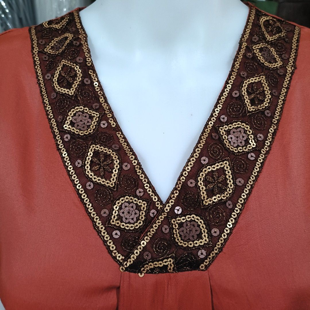 Rust Orange Sequins with Pockets Short Sleeves Dress; Large (Category: Dresses) located in Moncada. Submitted by celynn.collection (Listing ID 1441818179, Image 3). Description: ✅ PLEASE READ BEFORE ASKING! 😊 ----------------------------------------------------- 📍LOCATION: Pangasinan, Luzon ----------------------------------------------------- ✅ Clothes are THRIFTED or PRE-LOVED unless stated brand new. -----------------------------------------