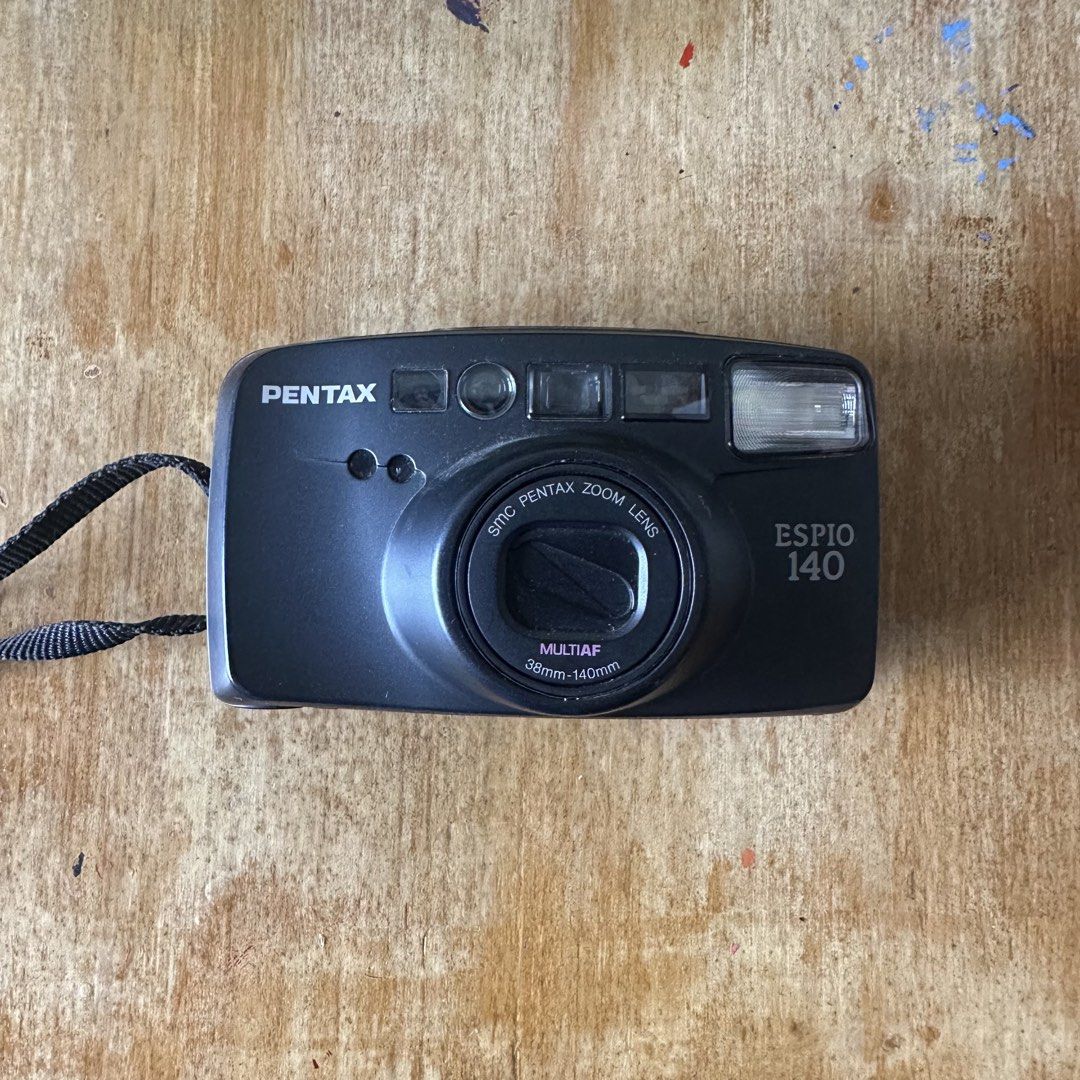 Pentax Espio 140 Film Camera (Category: Cameras) located in Quezon City. Submitted by kreesta (Listing ID 1456578389, Image 1). Description: ✧ sample photos as shown on listing ✧ fully conditional, flash working, body is in good condition ✧ with zoom and panoramic options ✧ uses cr 123 battery (not provided) ✧ with strap ✧ only issue is displayed number on shot counter above is not fully displayed but doesnt affect the shots ✦ message me for cour