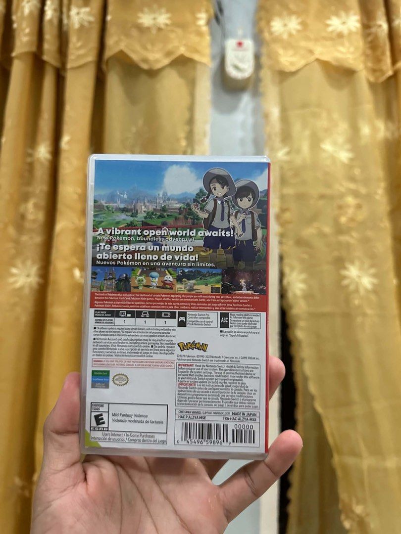 Pokemon Violet Nintendo Switch Game (Category: Nintendo) located in Makati City. Submitted by ganyufiles (Listing ID 1456566639, Image 2). Description: FS Pokemon Violet Cavite loc J&T, Lalamove, LBC 1600.