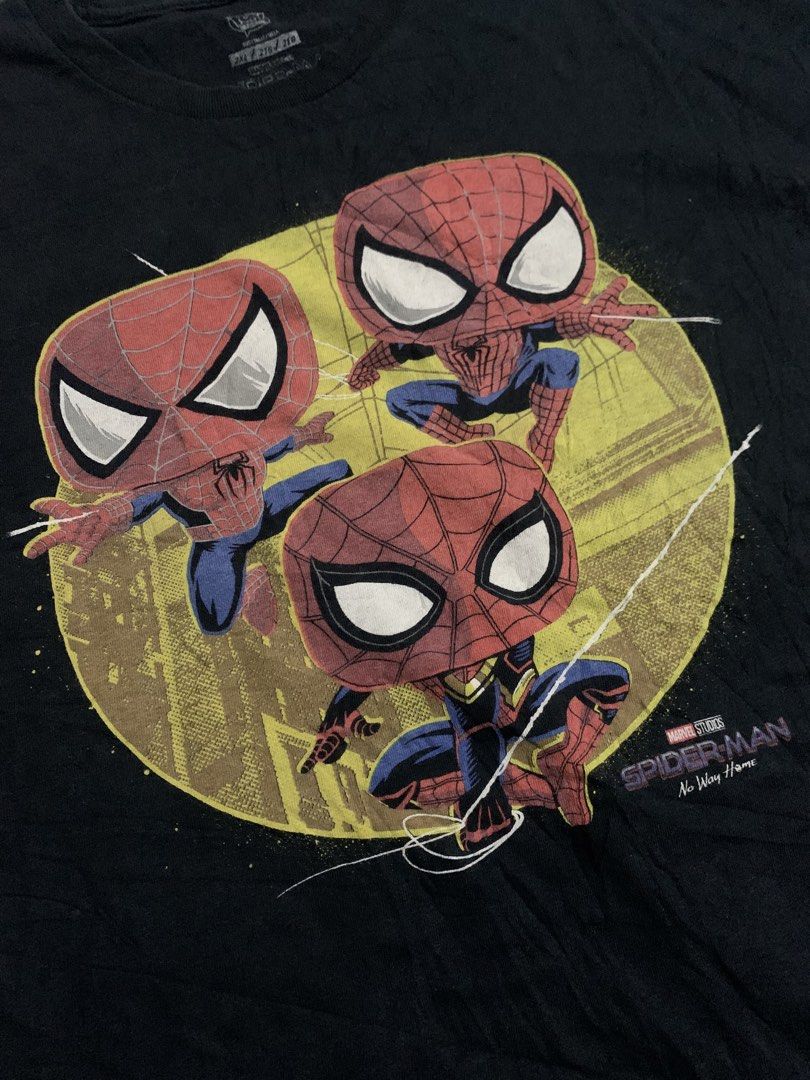 POP TEES SPIDERMAN NO WAY HOME (Category: Tshirts & Polo Shirts ) located in Cavite. Submitted by thrift_2find (Listing ID 1456497460, Image 2). Description: POP TEES SPIDERMAN NO WAY HOME Measurements: ▪️Width 25.5" | Length 29" ▪️Color Rate: 9/10 ▪️Condition: Excellent, good ▪️Issue: none .