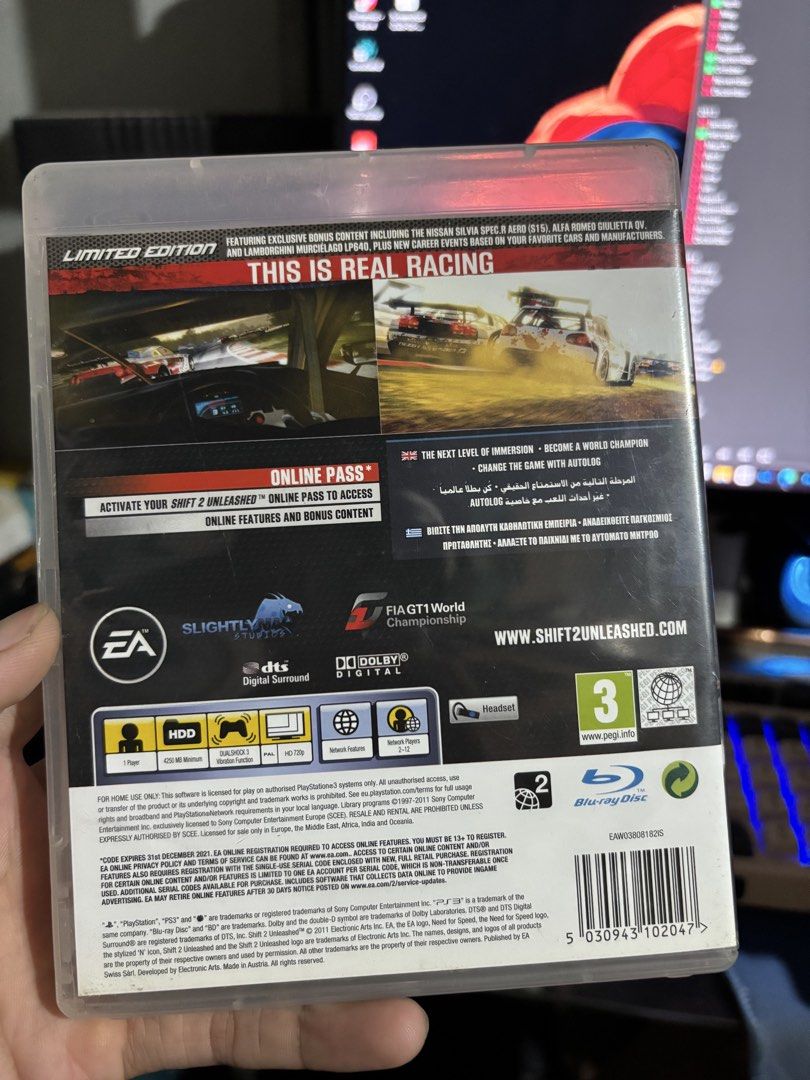 PS3 Shift 2 Unleashed [Limited Edition] (CIB) (Category: PlayStation) located in Cebu City. Submitted by arrheniusplays (Listing ID 1456576369, Image 2). Description: WYSIWYG 2 days warranty upon arrival.