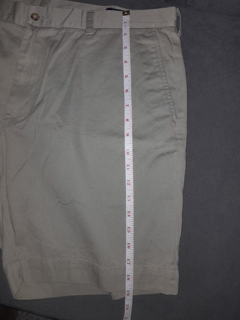 RALPH LAUREN KHAKI chino.short (Category: Chinos) located in Alburquerque. Submitted by zkethrifter (Listing ID 1456555731, Image 3). Description: ACTUAL DIMES 40W x 18.5L.
