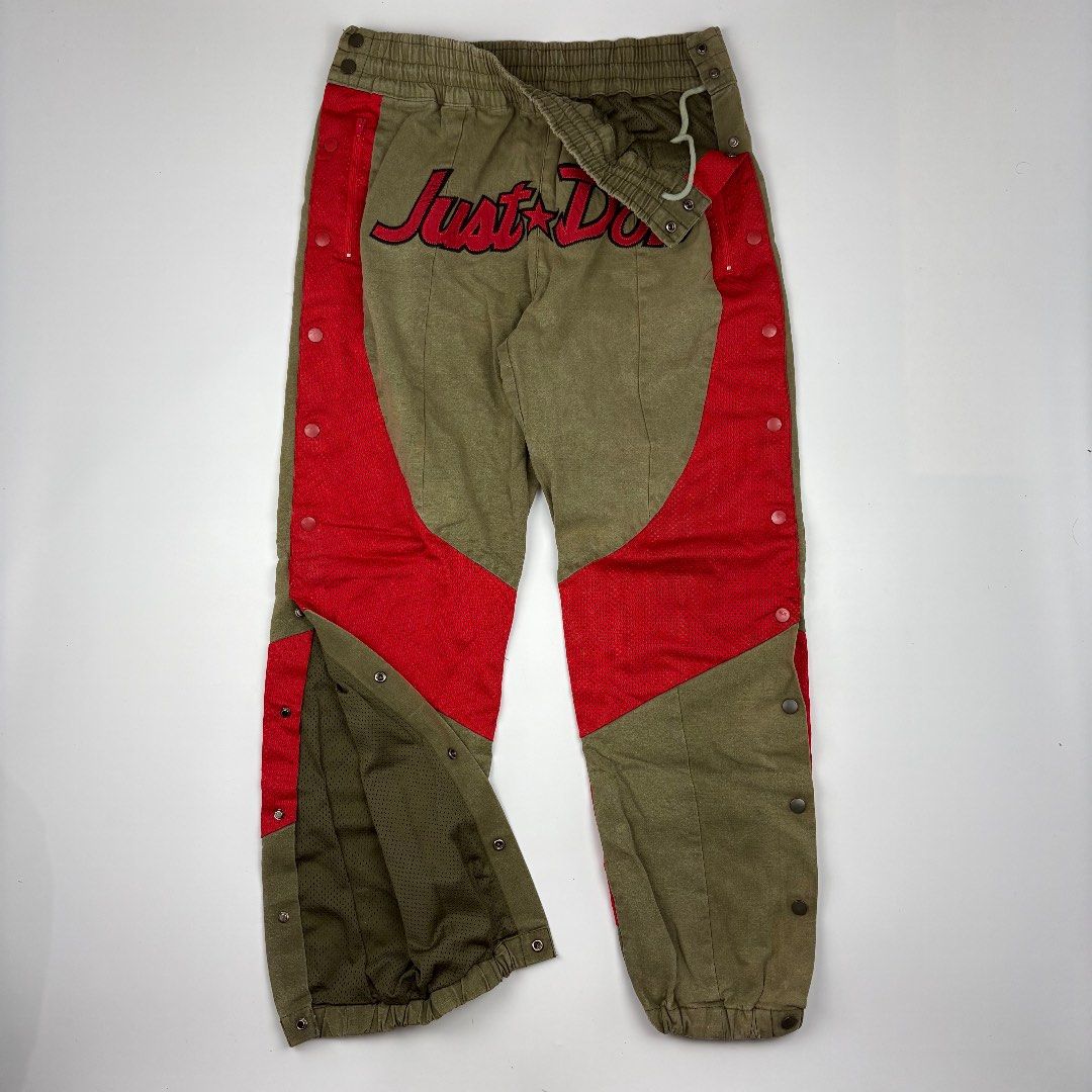 Readymade - Just Don - Tear Away Track Pants (Category: Joggers) located in Bacolod City. Submitted by cast.archives (Listing ID 1456572032, Image 3). Description: Readymade - Just Don - Tear Away Track Pants Waist: 32" - 36" Length: 40" Inseam: 29" Condition: Very good Flaw: Need wash.