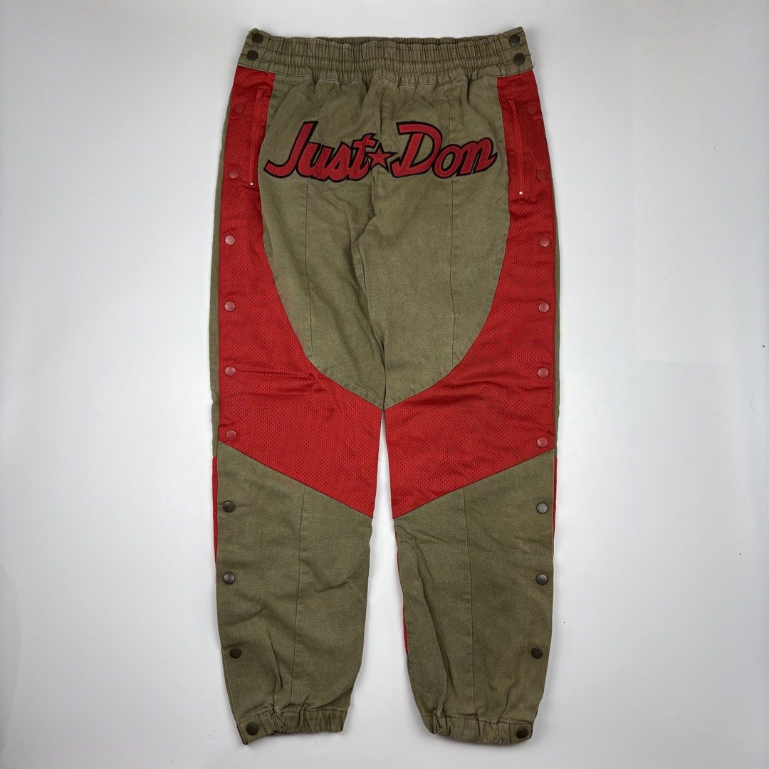Readymade - Just Don - Tear Away Track Pants (Category: Joggers) located in Bacolod City. Submitted by cast.archives (Listing ID 1456572032, Image 1). Description: Readymade - Just Don - Tear Away Track Pants Waist: 32" - 36" Length: 40" Inseam: 29" Condition: Very good Flaw: Need wash.