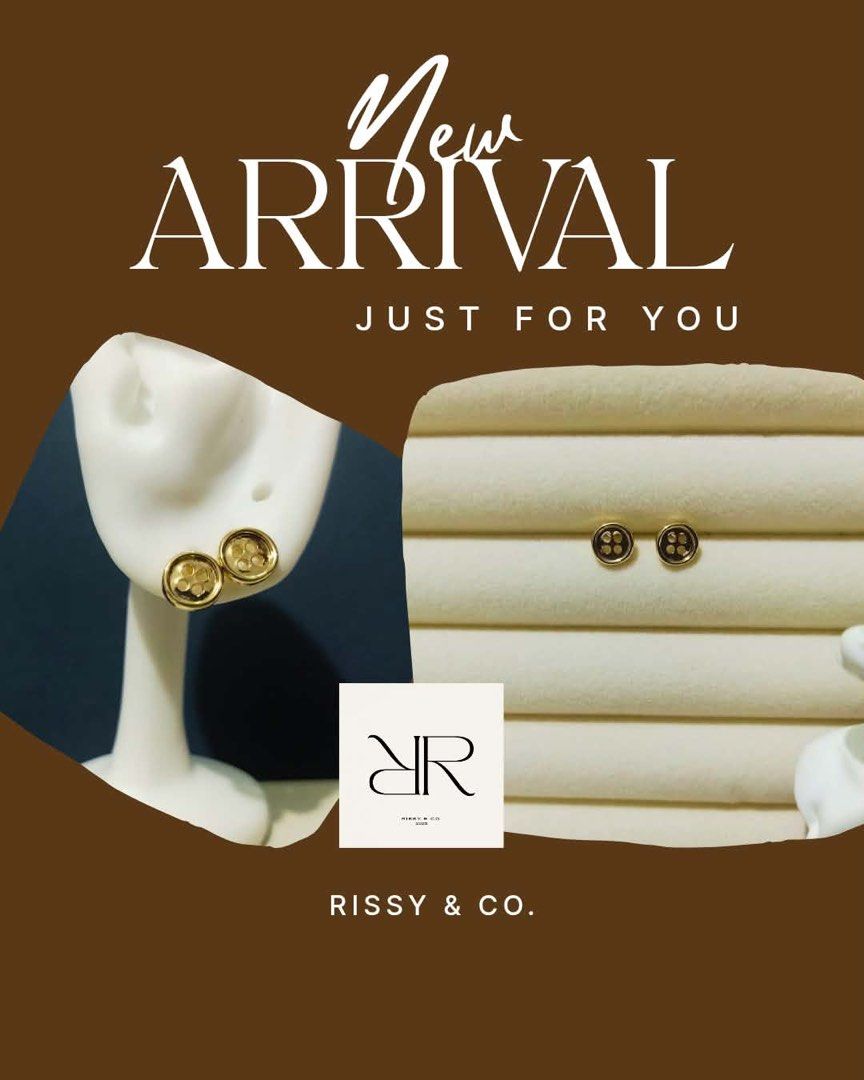 Rissy & Co. Button Earrings (Category: Earrings) located in Quezon City. Submitted by mnletc (Listing ID 1456571504, Image 1). Description: Comes in gold and silver variants Unique design Personally sourced for a unique you.