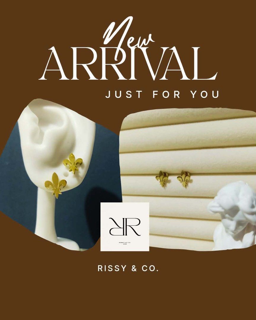 Rissy & Co. Cox inspired earrings (Category: Earrings) located in Quezon City. Submitted by mnletc (Listing ID 1456572021, Image 1). Description: Comes in gold and silver variants Unique design Dainty piece that stands out.