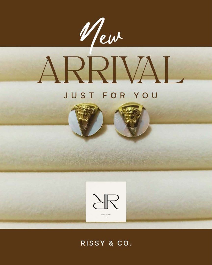 Rissy & Co. Medusa stud earrings (Category: Earrings) located in Quezon City. Submitted by mnletc (Listing ID 1456560292, Image 1). Description: Iconic Versace Medusa head design stainless jewelry Adds a touch of luxury to any outfit Ideal for gifting or personal indulgence.