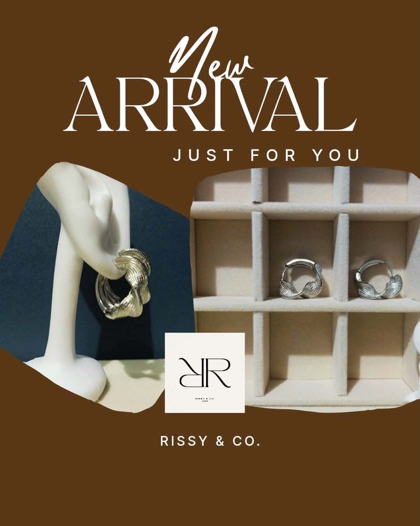Rissy & Co. Twisted hoop earrings (Category: Earrings) located in Quezon City. Submitted by mnletc (Listing ID 1456568082, Image 1). Description: Features twisted hoop earrings Unique textured design Perfect for elevating any outfit.