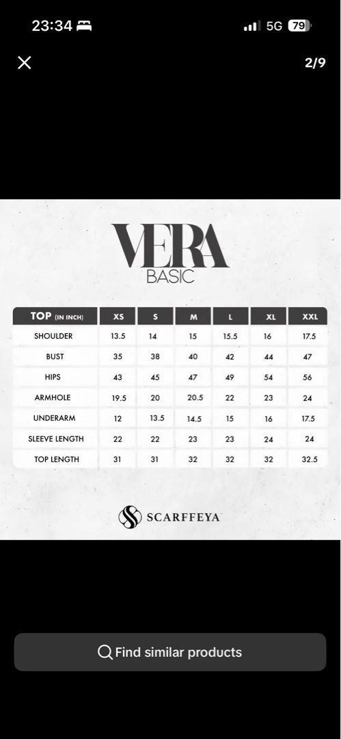 Scarffeya-Vera Basic (Category: Blouses) located in Kemaman. Submitted by preloved_anaa (Listing ID 1456565863, Image 2). Description: Color Browny Rose Material satin.