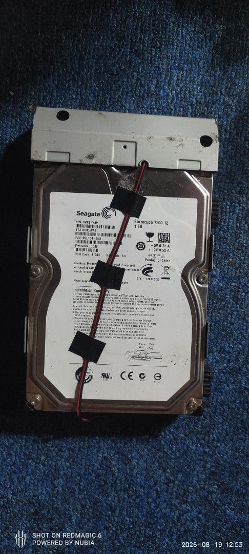 Seagate Barracuda 7200.12 1TB Internal Hard Drive (Category: Hard Disks & Thumbdrives) located in Manila. Submitted by js_vintage (Listing ID 1456468043, Image 2). Description: - 1TB Storage Capacity - Seagate Barracuda 7200.12 Series - Model: ST31000528AS - Interface: SATA - Tested and confirmed working - Removed from a working computer.