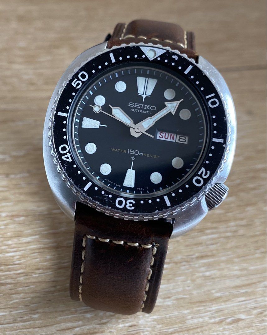 Seiko Turtle 6309-7040 (Category: Men's Watches) located in Manila. Submitted by timeisgoldyoyongpinoy (Listing ID 1452459199, Image 1). Description: FOR SALE!🙂 Highly Collectible Vintage Watch Seiko Turtle •Automatic •Model: 6309-7040 •Serial: 190734 •BMBY: SEPTEMBER 1981 •Case size: 45mm •Lug to lug: 45mm •Lug size: 22mm •All ORIGINAL Head •Newly Serviced .•Working Well ₱rice: 36,000 ~Cash on Delivery via LBC ~For COD / COP : 1,000 pesos DOWN 
