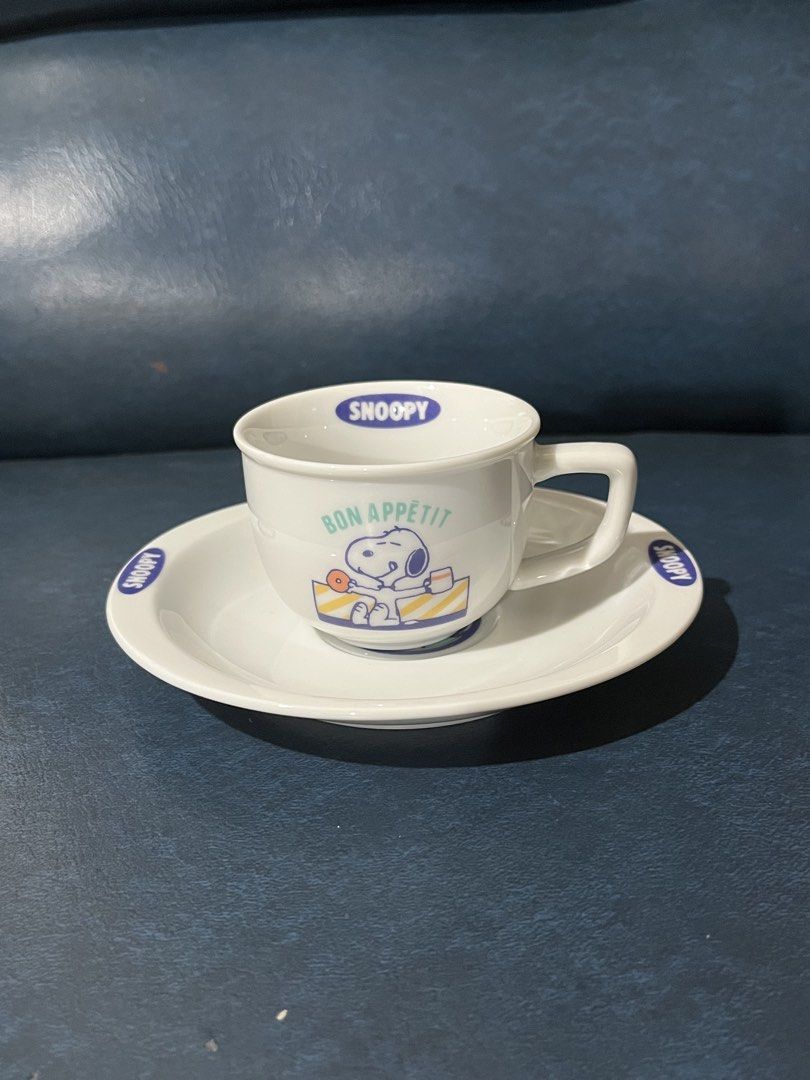 Snoopy Bon Appetit Teacup and Saucer (Category: Coffee & Tea Tableware) located in Lucena. Submitted by aisanolshop (Listing ID 1456485541, Image 2). Description: .