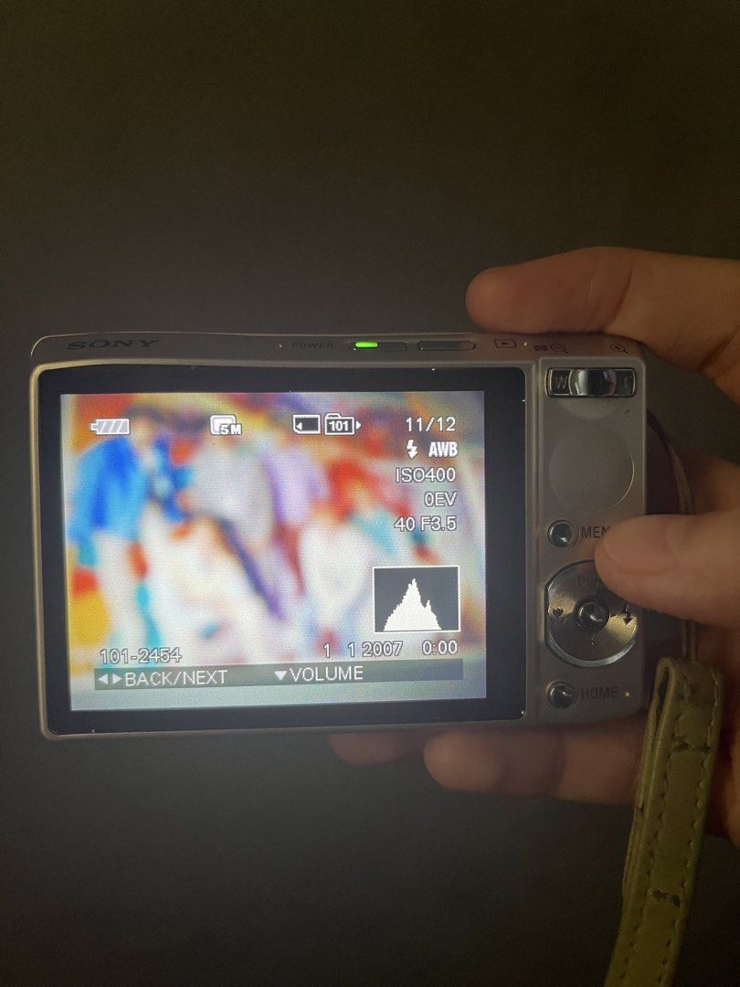 Sony Cybershot DSC-T100 (Category: Cameras) located in Manila. Submitted by zarii_aaxx (Listing ID 1455256667, Image 2). Description: - Released in 2007 - Digital camera - 8.1 Megapixels - Type: Film Camera - Design: Sleek and compact -Inclusions: Battery, Charger, Case & Memory stick Issue: Photos are blurry (photo were taken before the blurriness) & swipe to see the actual blurry images .