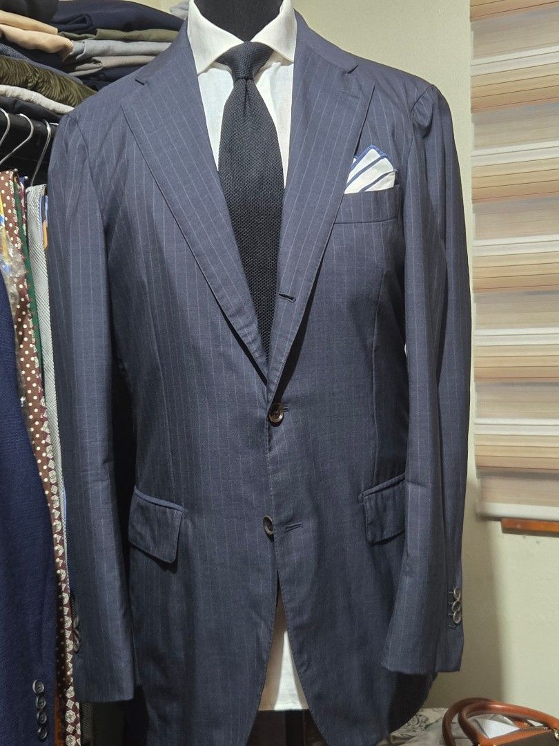 Suit Navy Pinstripes by Ring Jacket (Category: Coats, Jackets and Outerwear) located in Baguio. Submitted by Th0p7 (Listing ID 1456518650, Image 2). Description: .