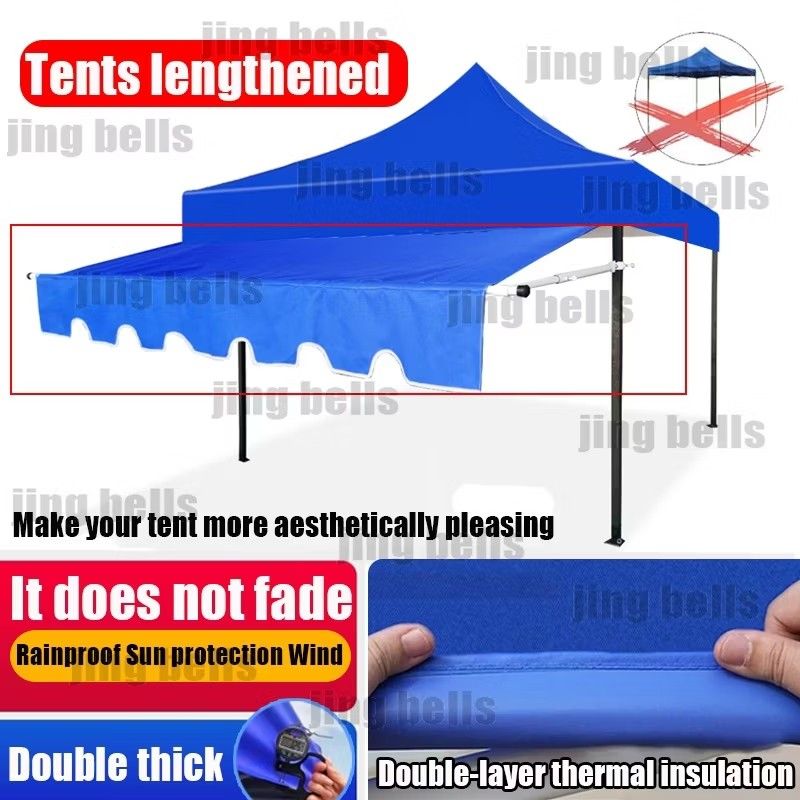 Tent Extension Fabric Awning Rain Canopy Waterproof Replacement Top (Category: Hiking & Camping) located in Pasig City. Submitted by colomamicah96 (Listing ID 1456481182, Image 1). Description: - Lengthen your tent with this stylish extension fabric. - Enhances tent aesthetics. - Features: Rainproof, sun protection, windproof. - Double thick, double-layer thermal insulation. - Available colors: Blue.