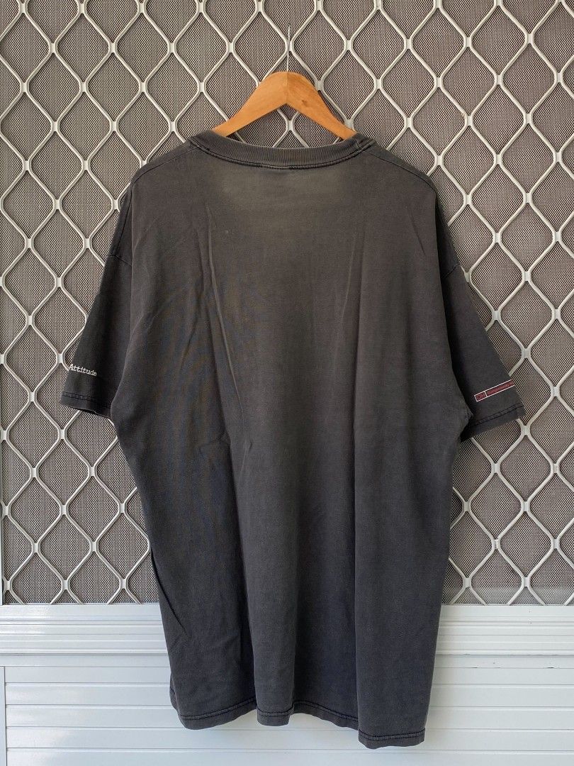 Testosterone Promo Tee (Category: Tshirts & Polo Shirts ) located in General Natividad. Submitted by jaygo02 (Listing ID 1456441280, Image 2). Description: fits XL 24 x 31 Color rate: 7/10 Good fade Issue/s: Minimal crackprints, pinhole, minimal fraying & fade (check the last 4 pictures) 📍Nueva Ecija 📌washed 📌color may vary due to lighting 📌shipping via jnt express.