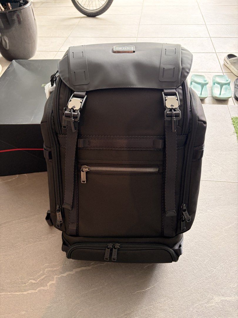 Tumi Backpack (Category: Bags & Wallets) located in Singapore. Submitted by happy_dennyshi (Listing ID 1456546085, Image 2). Description: Brand new Tumi backpack from BD gift. Come with initial monogram. .