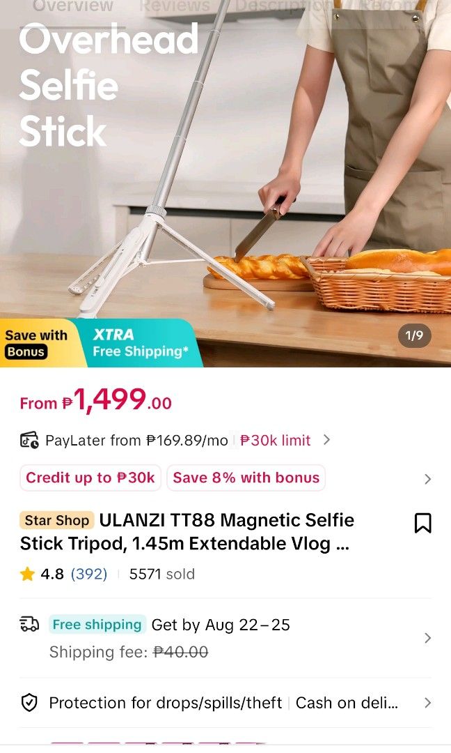 ❤️Ulanzi TT88 tripod❤️ (Category: Tripods & Monopods) located in Muntinlupa City. Submitted by liezel_closet (Listing ID 1456531355, Image 2). Description: New.